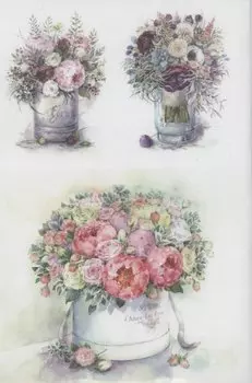 Рисовая бумага для декупажа "Fleurs"