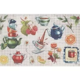 Рисовая бумага для декупажа "Ароматный чай"