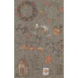 Рисовая бумага для декупажа "Физалис"