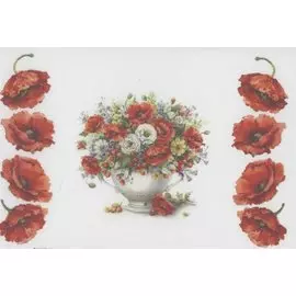 Рисовая бумага для декупажа "Маки"