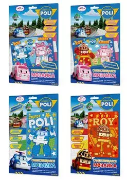 Мозаика самоклеящаяся. Робокар Поли