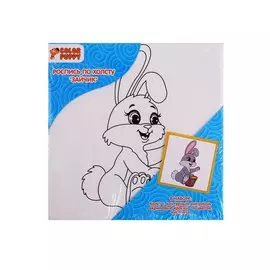 Роспись по холсту "Зайчик"