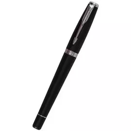 Ручка перьевая "Urban Core Muted Black CT F " , нержавеющая сталь, Parker