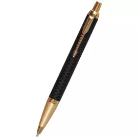 Ручка подарочная шариковая "IM Premium Black/Gold GT" синяя, PARKER