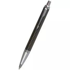 Ручка подарочная шариковая "IM Premium Dark Espresso Ciselled CT" синяя