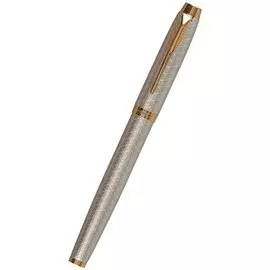 Ручка-роллер подарочная "IM Premium Warm Silver GT" черная, Parker