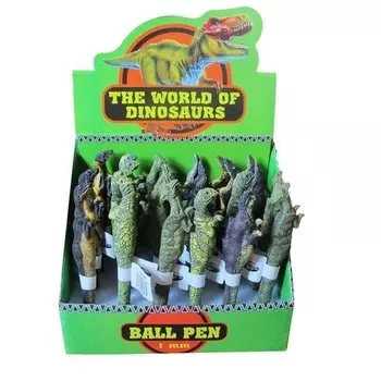 Ручка шариковая Centrum, "Динозавры", синяя 1 мм