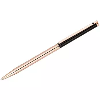 Ручка шариковая "Mille" синяя, 1,0мм, корпус черный/золото, повор.мех., подар.уп.