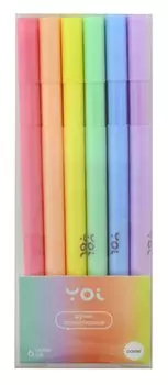 Ручки капиллярные Yoi, Sunset, 6 цветов пастельные