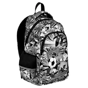 Рюкзак "ФУТБОЛ МАНГА" 29*43*14,5см, полиэстер, уплотн.спинка, дно с пласт.ножками