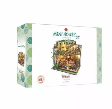 Румбокс MiniHouse DIY "Дом в цветах". Сборная модель (22х17х23.5)