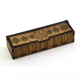 Руны исландские в деревянной шкатулке