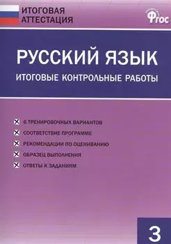 Русский язык. Итоговые контрольные работы 3 кл.