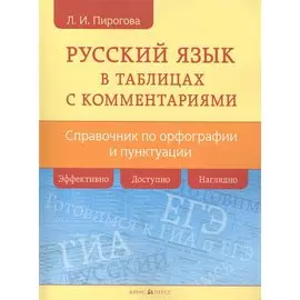 Русский язык в таблицах с комментариями (справочник по орфографии и пунктуации)