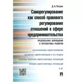 Саморегулирование как способ правового регулирования отношений в сфере предпринимательства: предпосы