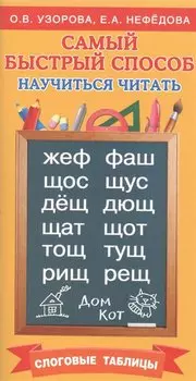 Самый быстрый способ научиться читать. Слоговые таблицы