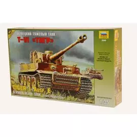 Сборная модель Немецкий тяжелый танк T-VI Тигр, 3646, ЗВЕЗДА