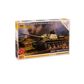 Сборная модель Советский истребитель танков СУ-85, 5062, ЗВЕЗДА