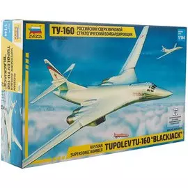 Сборная модель «Российский сверхзвуковой стратегический бомбардировщик Ту-160», 1/144, 37.5 см