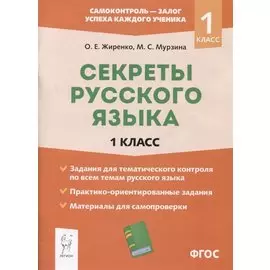Секреты русского языка. 1 класс. Рабочая тетрадь
