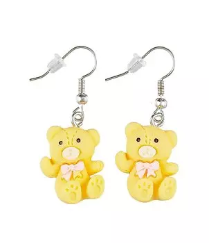 Серьги Yoi, "Мишки", 4 см