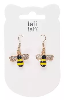 Сережки Пчелки (2шт) (металл) (12-48782-202405-AC5), Lafilaf
