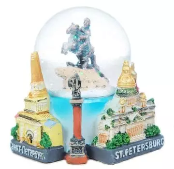 Шар "Санкт-Петербург. Медный всадник", d=45 мм