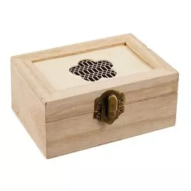 Шкатулка Цветок (вырубка) (ср11,5*8*5,5) (дерево)