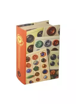Шкатулка-книга декоративная МДФ Советское ретро Пуговицы (37336) (17х11х5) (Феникс-Презент)