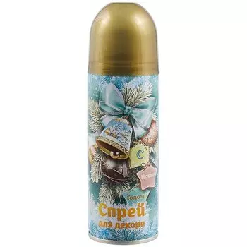 Синтетический спрей для новогоднего декорирования (золото) (250 мл) (5х17)