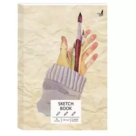 Скетчбук А5+ 80л "Hand made", 100г/м2, 7БЦ