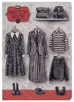 Скетчбук 145*203 64л "Мрачная среда. Чёрный - мой цвет" 120г/м2, спираль