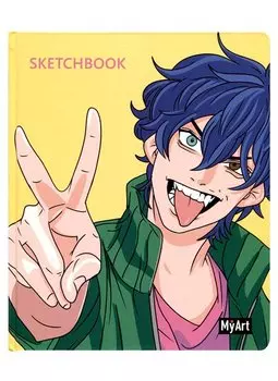 Скетчбук 205*246 64л "Краш" 120г/м2, тв.обложка