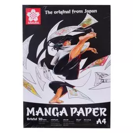 Скетчбук А4 20л "Manga" 250г/м2, гладкое зерно