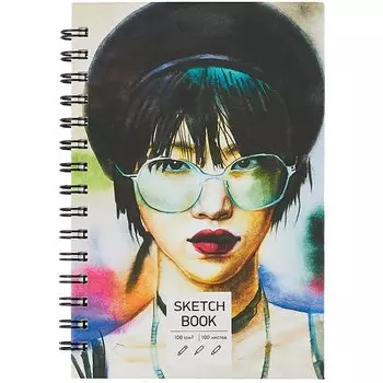 Скетчбук А5 100л "SKETCHBOOK. Портрет", 100г/м2, евроспираль