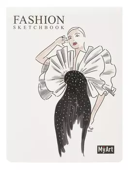 Скетчбук А5 40л "Дива" 150г/м2, гребень