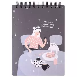 Скетчбук А5 45л "Blogger" 190г/м2, тв. обложка, спираль