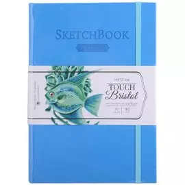 Скетчбук А5 50л "Bristol Touch" голубой, для графики и маркеров, 180г/м2