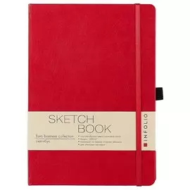 Скетчбук А5 "Euro business", 64 листа, красный