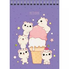 Скетчбук «Милота», А6, 40 листов