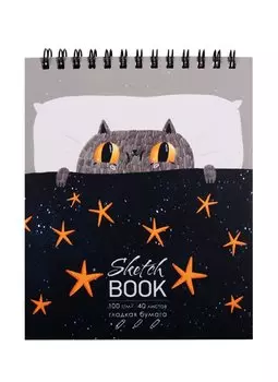 Скетчбук "Звездочет", А6+, 40 листов