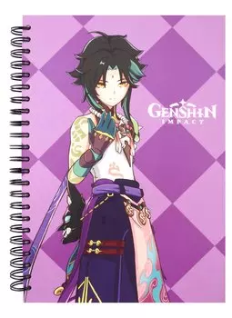 Скетчбук "Xiao" Genshin Impact, А5, 60 листов