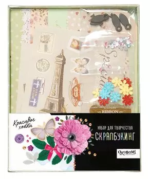 Скрапбукинг. Фоторамка. Воспоминания (для 4 фото)