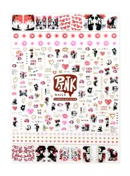 Слайдеры для ногтей А5 (Любовь),фольга