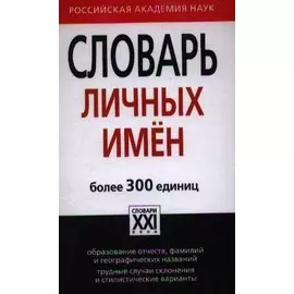 Словарь личных имен