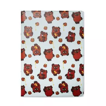 Союзмультфильм Обложка для паспорта Винни Пух (паттерн)