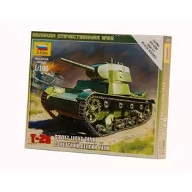 Советский легкий танк Т-26 М (6113) (1/100) (коробка) (Каравелла Звезда)