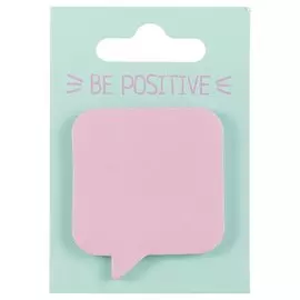 Стикеры «Be positive. Сноска» розовые, 45 х 51 мм
