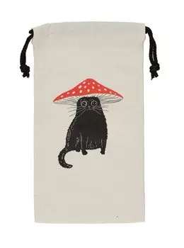 Сумка 16*30см "Грибокот" ткань