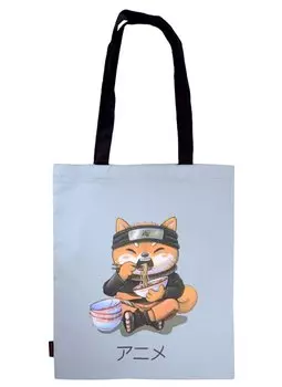 Сумка Аниме Лисенок с лапшой рамен (цветная)